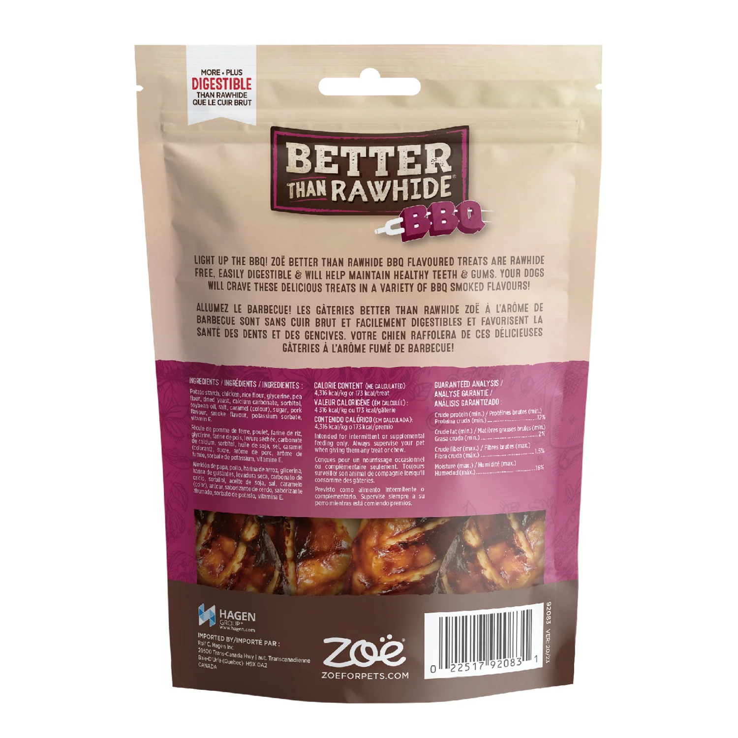 Rawhide-Free Pork Flavour Dog Treats - Image 2