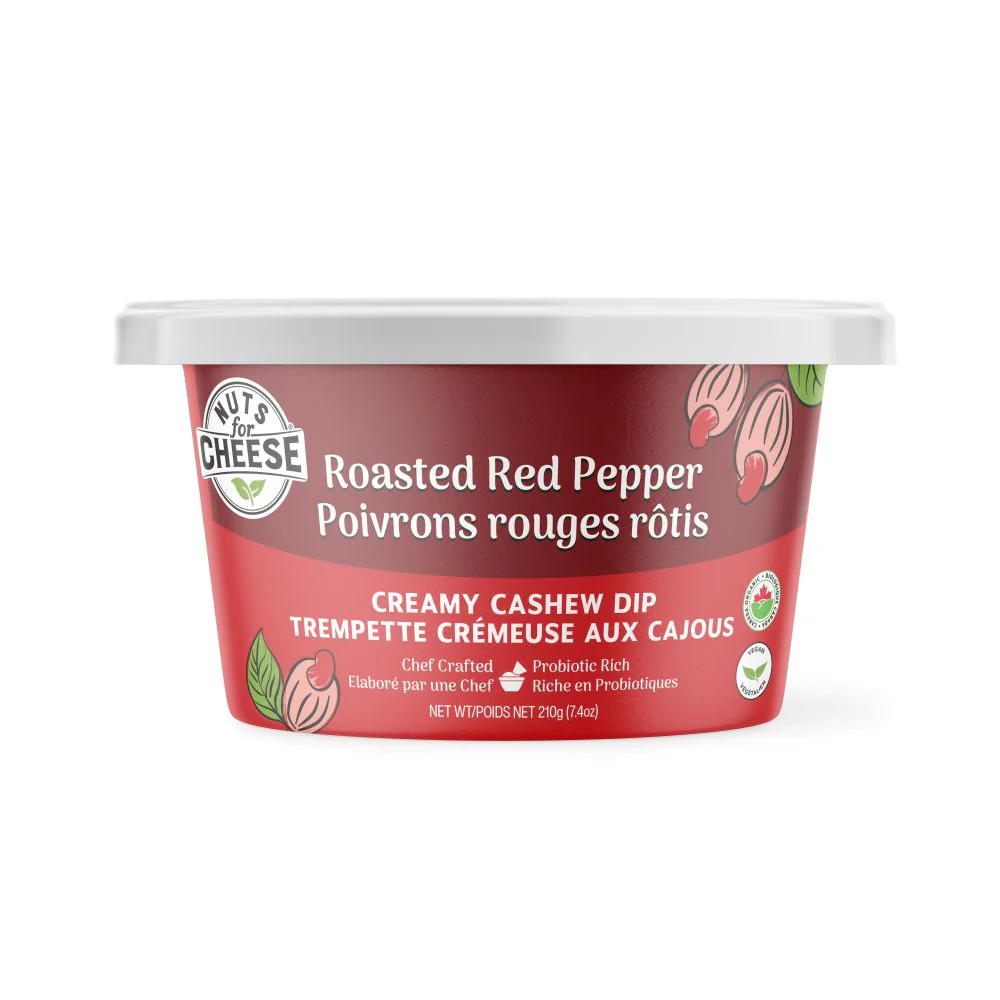 Roasted Red Pepper Creamy Cashew Dip