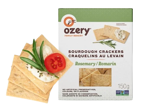 Rosemary Sourdough Crackers