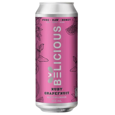 Ruby Grapefruit Sparkling Honey Beverage