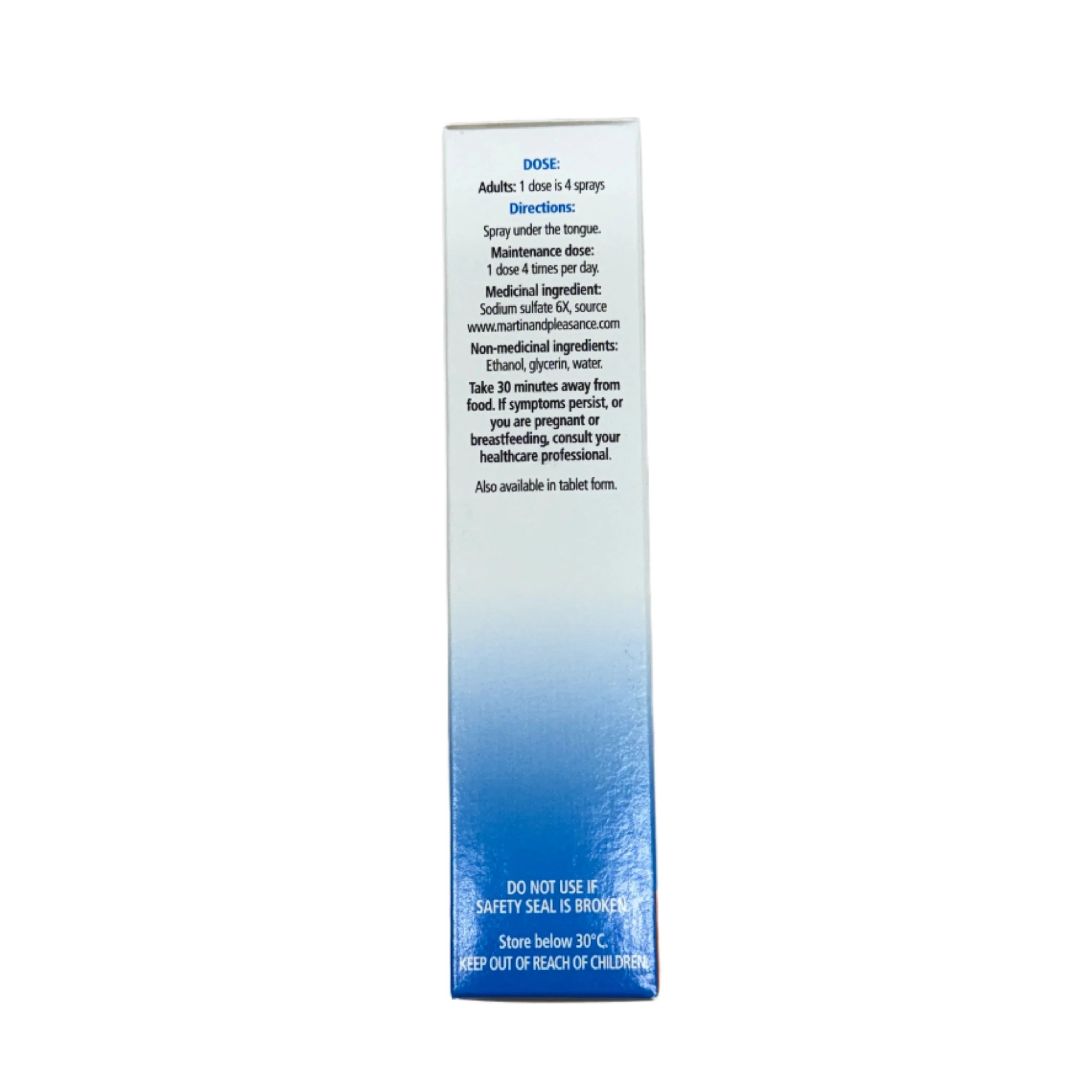 Schuessler Salt Nat Sulph 6x Oral Spray - Image 2