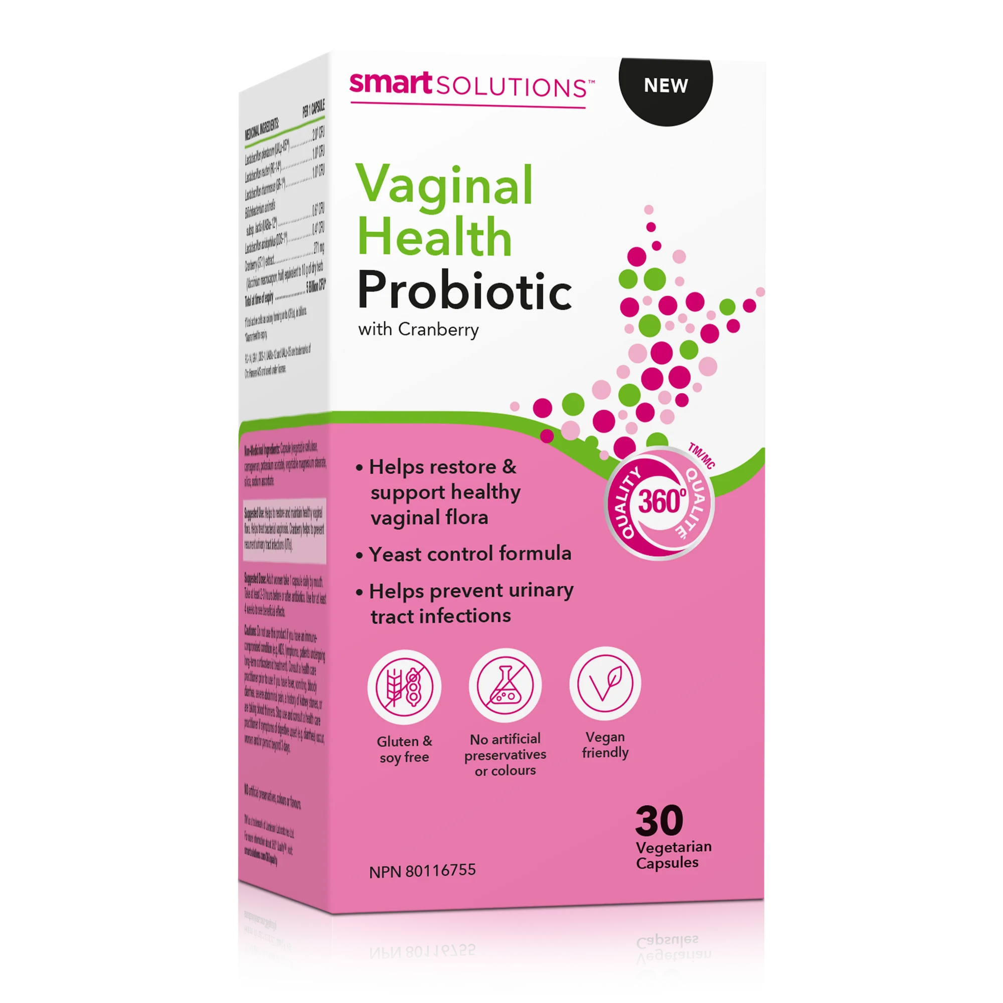 Shelf-Stable Vaginal Health Probiotic With Cranberry