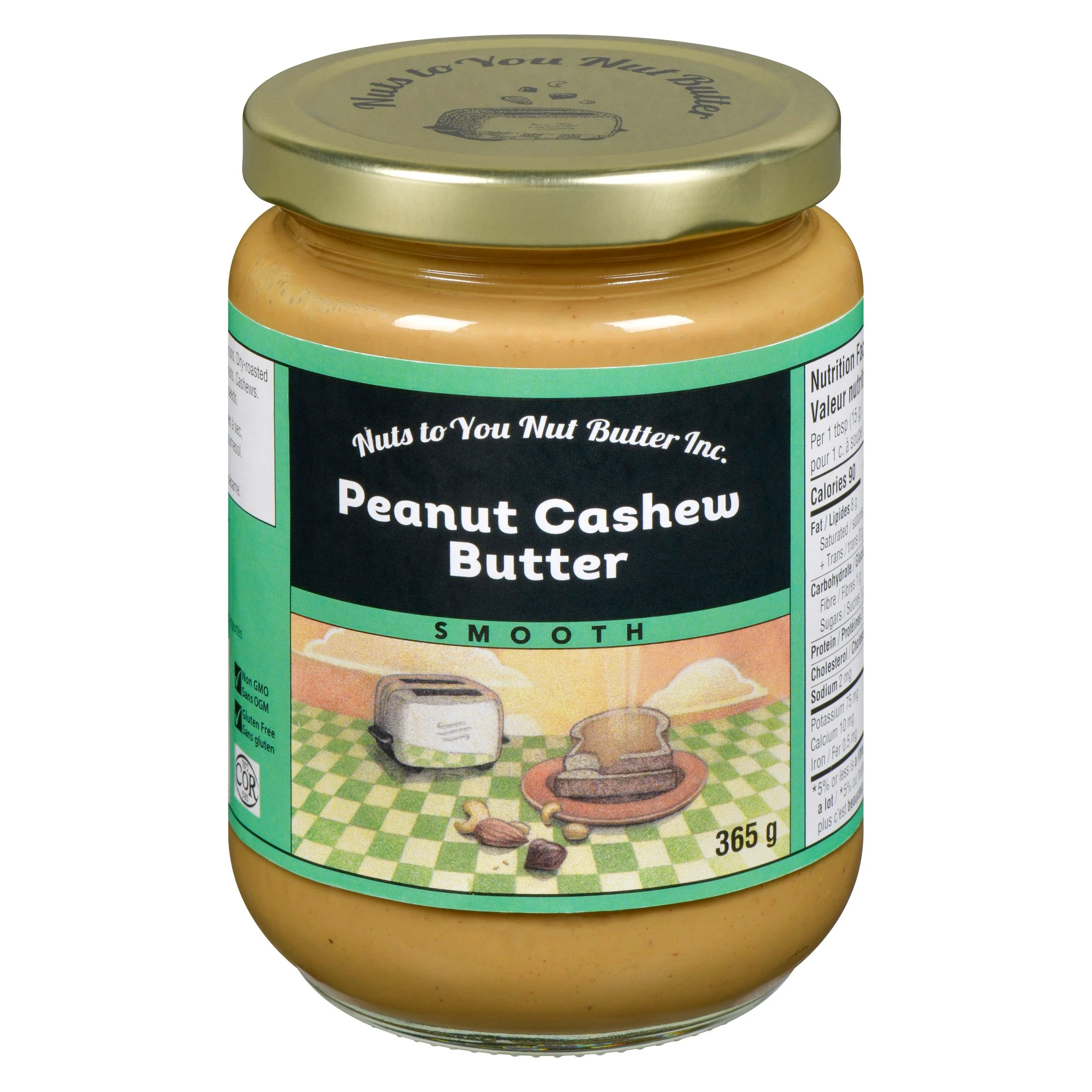 Smooth Peanut Cashew Butter