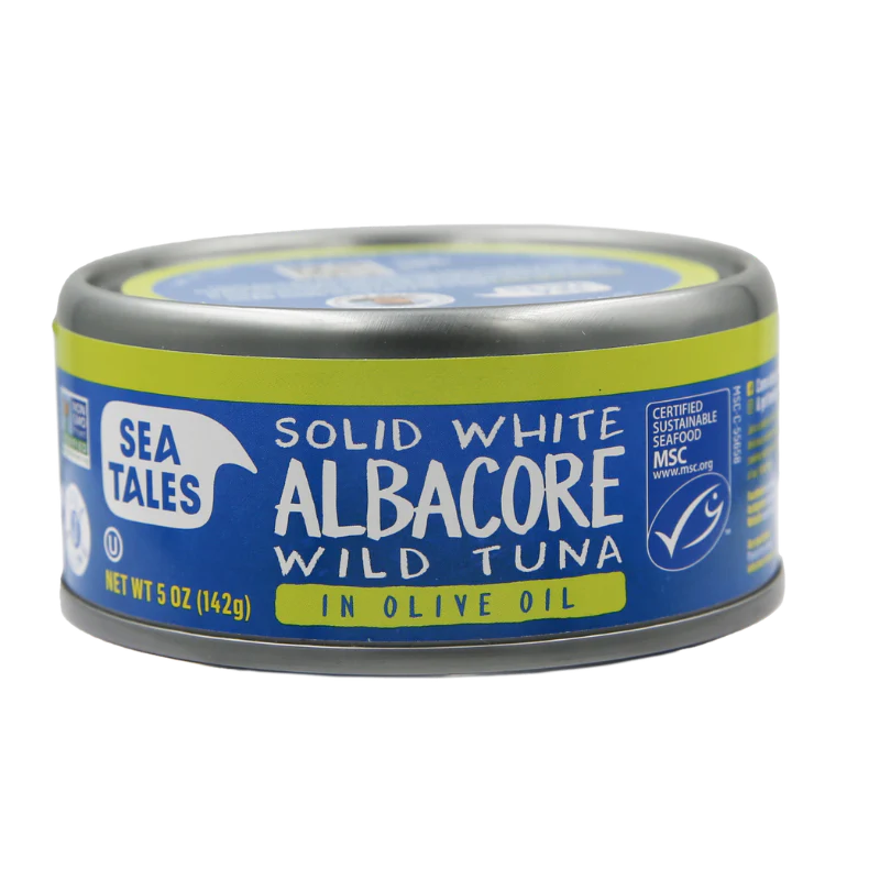 Solid White Albacore Wild Tuna in Olive Oil