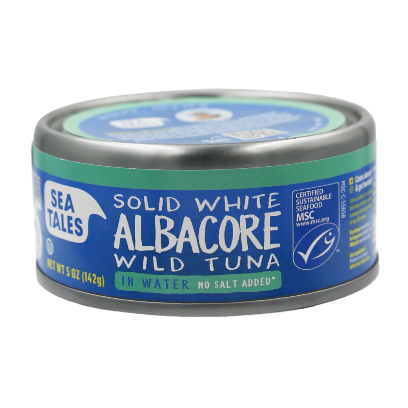 Solid White Albacore Wild Tuna in Water No Salt Added