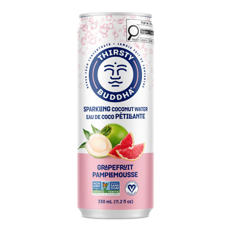 Sparkling Coconut Water with Grapefruit
