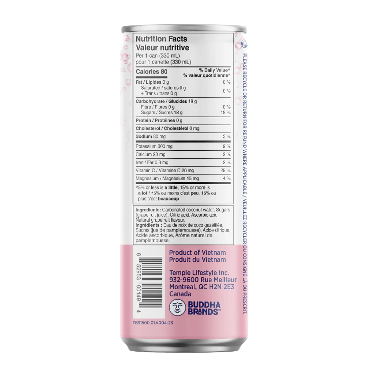 Sparkling Coconut Water with Grapefruit - Image 2