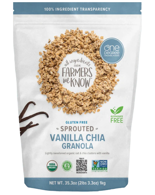 Sprouted Oat Vanilla Chia Granola