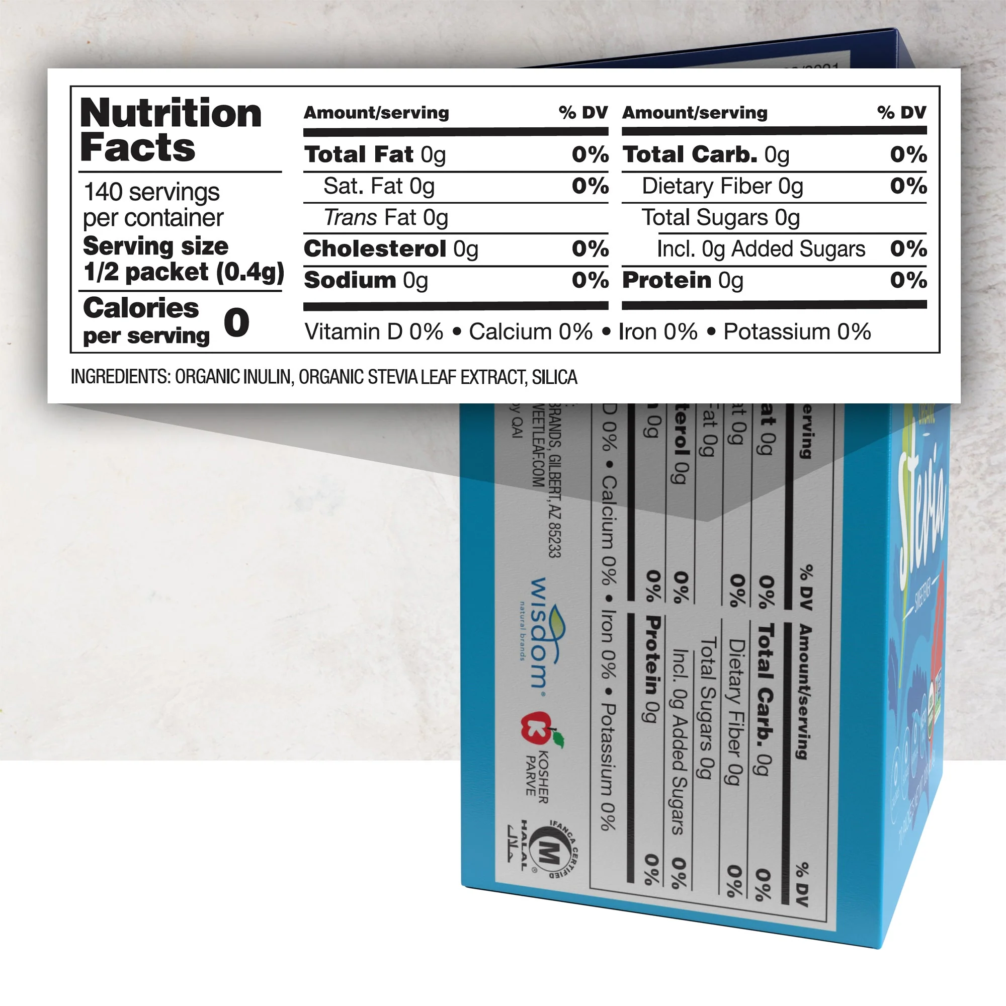 Stevia Plus Fibre Packets - Image 2