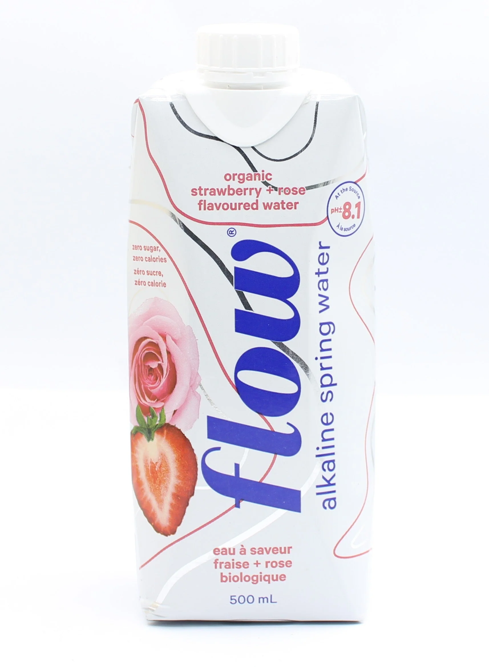 Organic Strawberry + Rose Alkaline Spring Water