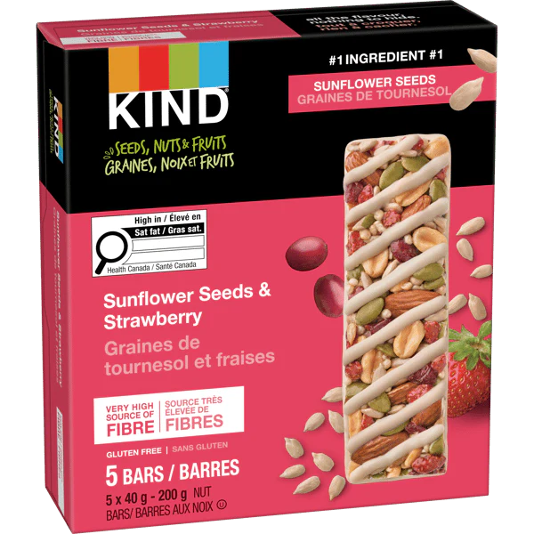 Sunflower Seeds & Strawberry Bars