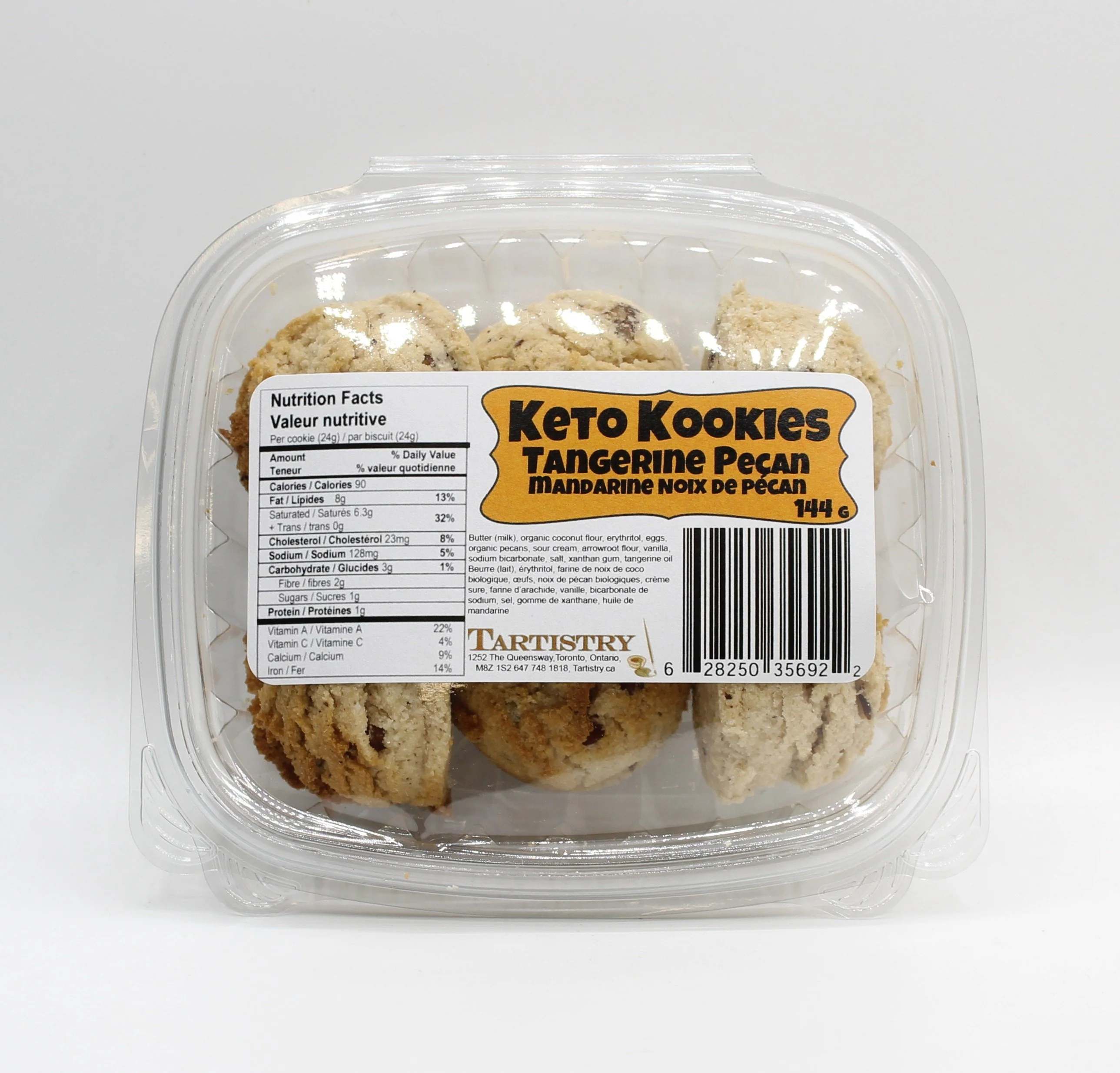 Tangerine Pecan Keto Kookies