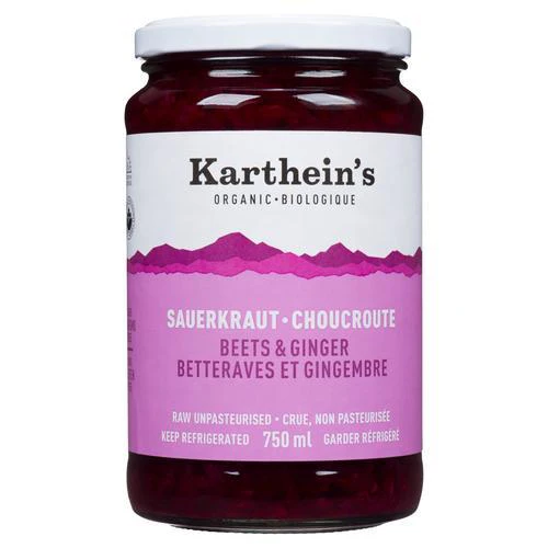 Unpasturized Beets & Ginger Sauerkraut
