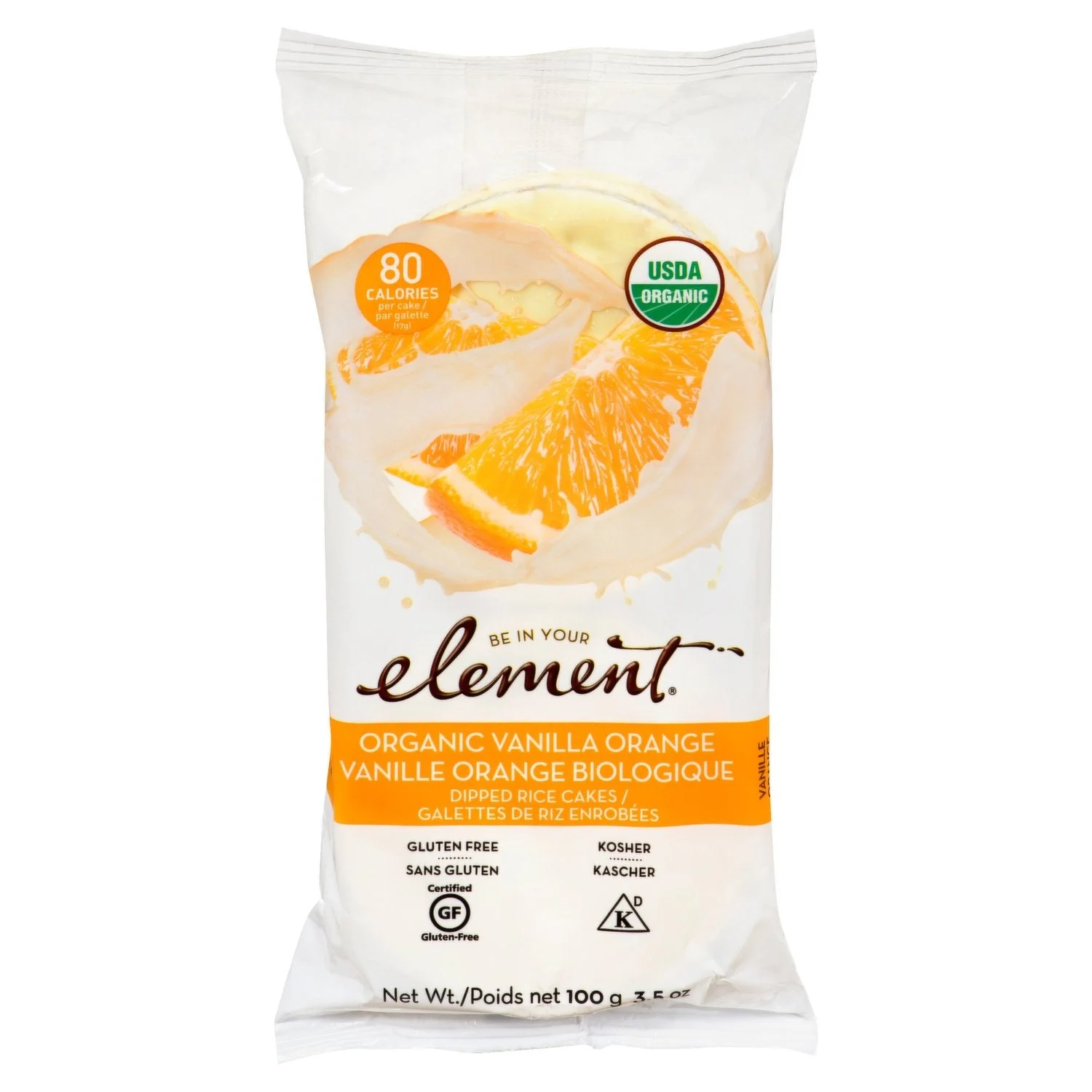 Organic Vanilla Orange Rice Cakes