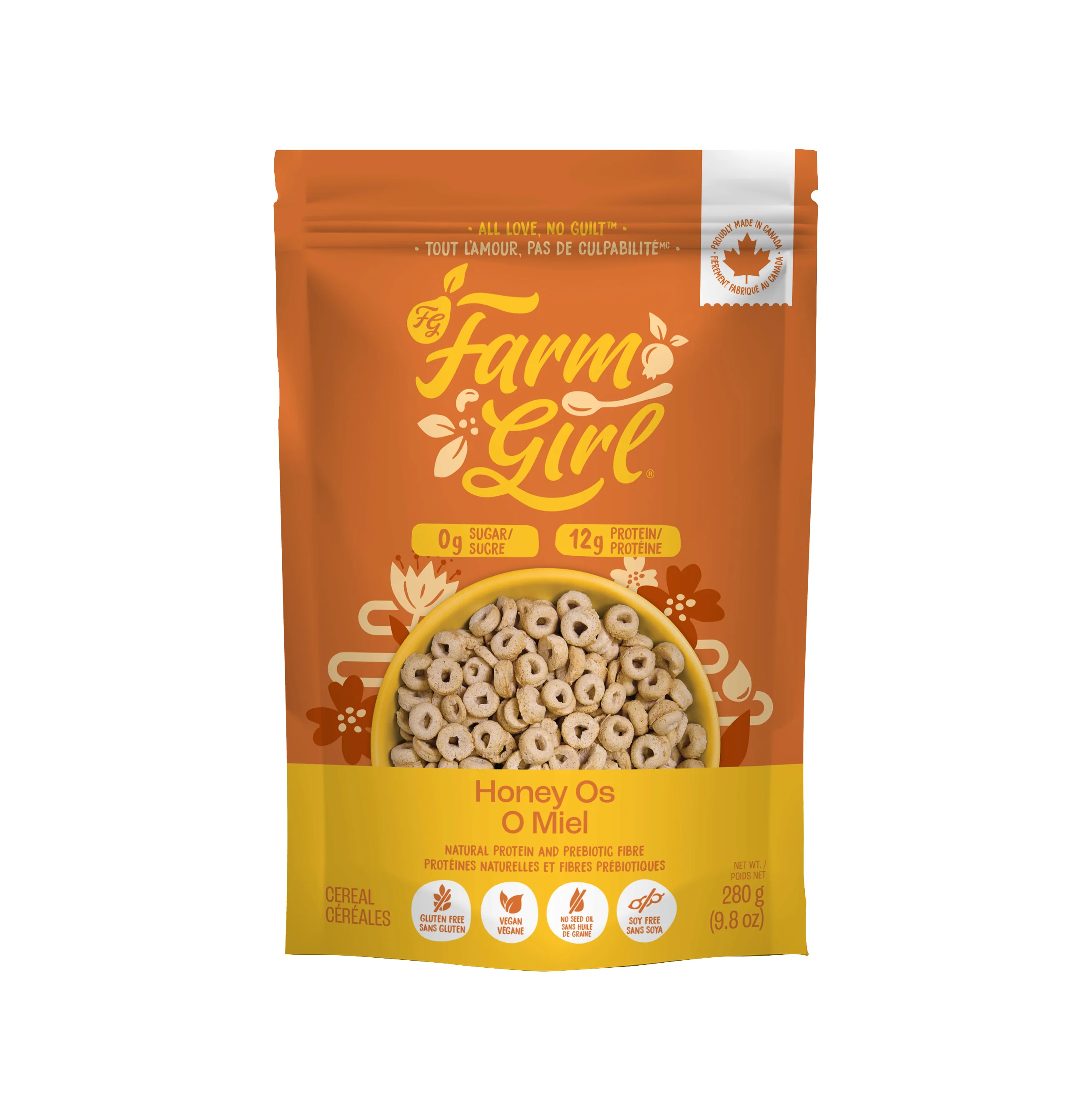 Vegan Gluten-Free Honey Nut O's Cereal