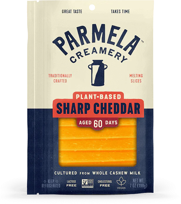 Vegan Old Cheddar Style Slices