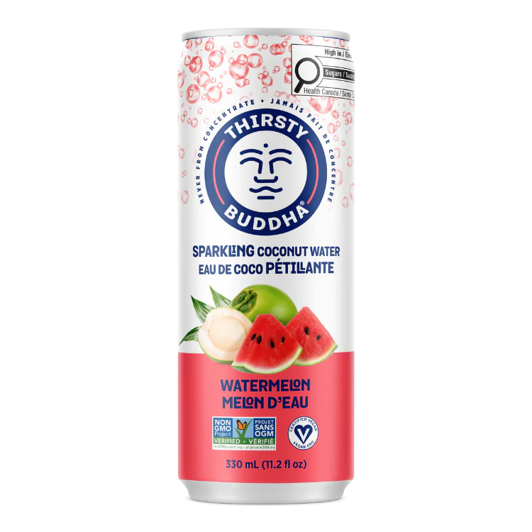 Sparkling Coconut Water with Watermelon