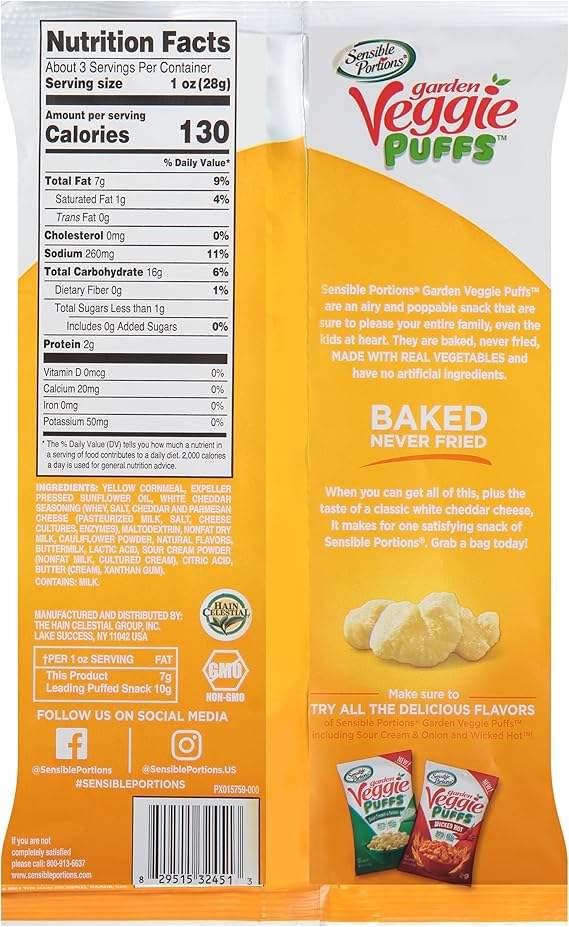 White Cheddar Garden Veggie Puffs - Image 2