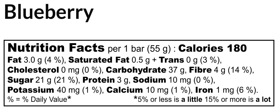 Wild Blueberry Energy Bar - Image 2