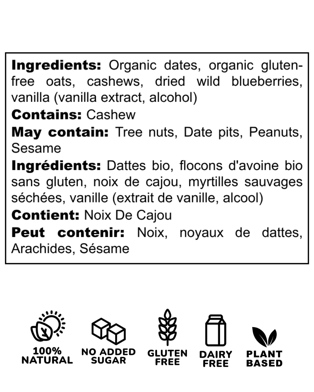 Wild Blueberry Energy Bar - Image 3