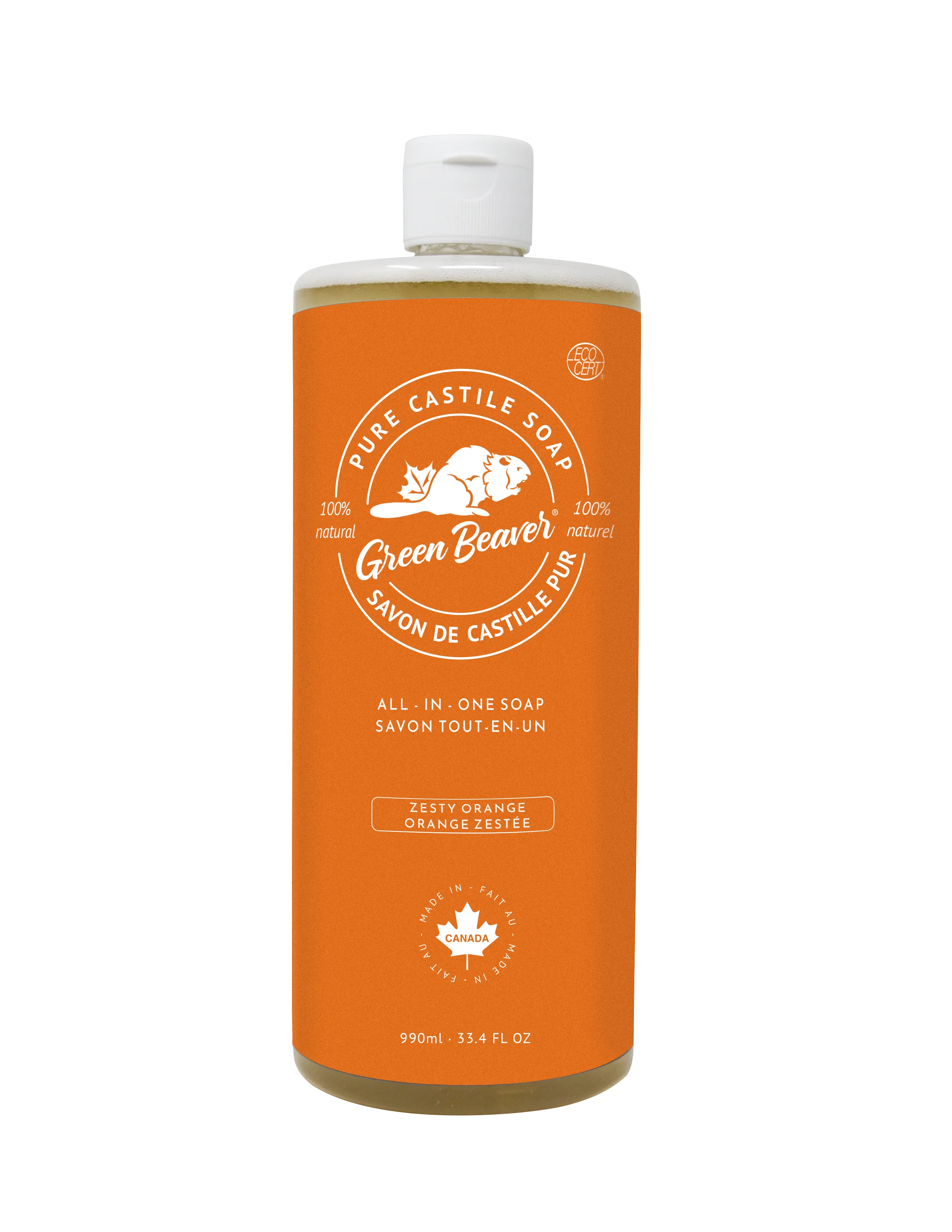 All-in-One Pure Castile Soap - Zesty Orange